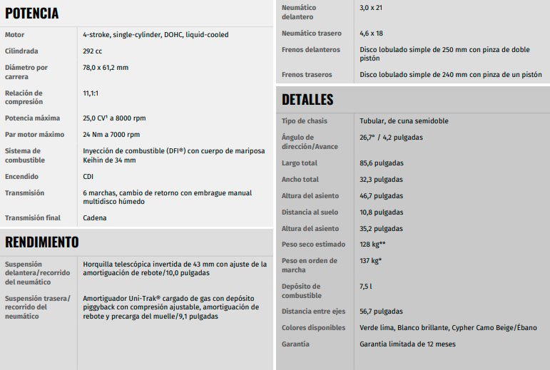 klx300l-especificaciones